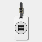 EINFACHE MINIMAL MODERNE MONOGRAM ELEGANT STIL CHI GEPÄCKANHÄNGER (Vorderseite vertikal)