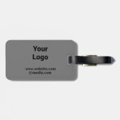 EINFACHE MINIMAL MODERNE MONOGRAM ELEGANT STIL CHI GEPÄCKANHÄNGER (Rückseite horizontal)
