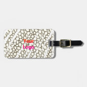 EINFACHE MINIMAL MODERNE MONOGRAM ELEGANT STIL CHI GEPÄCKANHÄNGER (Vorderseite horizontal)