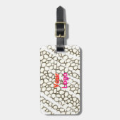 EINFACHE MINIMAL MODERNE MONOGRAM ELEGANT STIL CHI GEPÄCKANHÄNGER (Vorderseite vertikal)