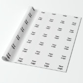 EINFACHE MINIMAL MODERNE MONOGRAM ELEGANT STIL CHI GESCHENKPAPIER (Ungerollt)
