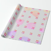 EINFACHE MINIMAL MODERNE MONOGRAM ELEGANT STIL CHI GESCHENKPAPIER (Ungerollt)