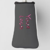 EINFACHE MINIMAL MODERNE MONOGRAM ELEGANT STIL CHI GOLF HEADCOVER (Rotieren 90)