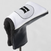 EINFACHE MINIMAL MODERNE MONOGRAM ELEGANT STIL CHI GOLF HEADCOVER (3/4 Vorderseite)
