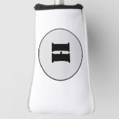 EINFACHE MINIMAL MODERNE MONOGRAM ELEGANT STIL CHI GOLF HEADCOVER (Rotieren 90)