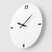 EINFACHE MINIMAL MODERNE MONOGRAM ELEGANT STIL CHI GROßE WANDUHR (Winkel)