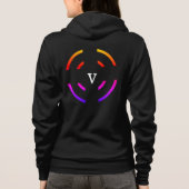 EINFACHE MINIMAL MODERNE MONOGRAM ELEGANT STIL CHI HOODIE (Rückseite)
