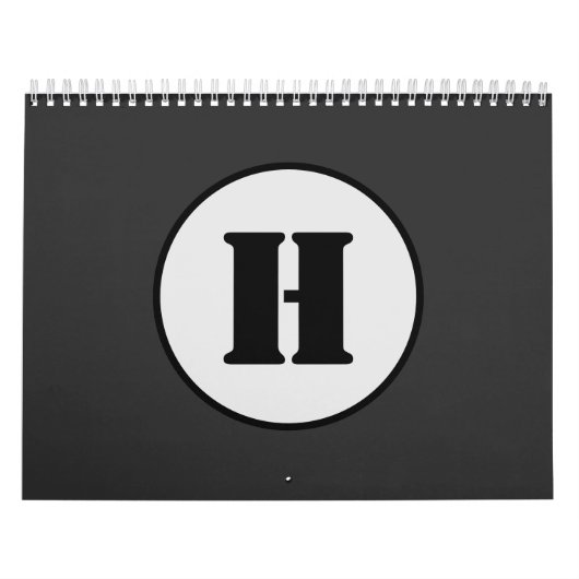 EINFACHE MINIMAL MODERNE MONOGRAM ELEGANT STIL CHI KALENDER (Titelbild)