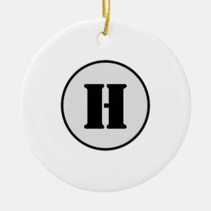 EINFACHE MINIMAL MODERNE MONOGRAM ELEGANT STIL CHI KERAMIK ORNAMENT