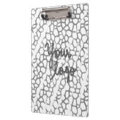 EINFACHE MINIMAL MODERNE MONOGRAM ELEGANT STIL CHI KLEMMBRETT (Links)