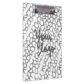 EINFACHE MINIMAL MODERNE MONOGRAM ELEGANT STIL CHI KLEMMBRETT (Rechts)