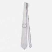 EINFACHE MINIMAL MODERNE MONOGRAM ELEGANT STIL CHI KRAWATTE (Vorderseite)