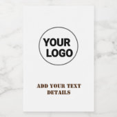 EINFACHE MINIMAL MODERNE MONOGRAM ELEGANT STIL CHI LEBENSMITTELETIKETT (Einzelnes Label)