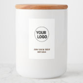 EINFACHE MINIMAL MODERNE MONOGRAM ELEGANT STIL CHI LEBENSMITTELETIKETT (Vorderseite)