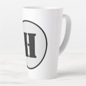 EINFACHE MINIMAL MODERNE MONOGRAM ELEGANT STIL CHI MILCHTASSE (Rechte Ecke)