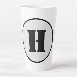 EINFACHE MINIMAL MODERNE MONOGRAM ELEGANT STIL CHI MILCHTASSE