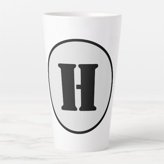 EINFACHE MINIMAL MODERNE MONOGRAM ELEGANT STIL CHI MILCHTASSE (Vorderseite)