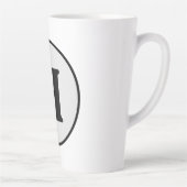 EINFACHE MINIMAL MODERNE MONOGRAM ELEGANT STIL CHI MILCHTASSE (Rechts)