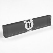 EINFACHE MINIMAL MODERNE MONOGRAM ELEGANT STIL CHI NAMENSPLAKETTE