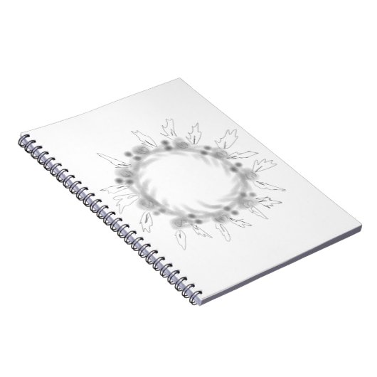 EINFACHE MINIMAL MODERNE MONOGRAM ELEGANT STIL CHI NOTIZBLOCK (Rechte Seite)