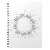 EINFACHE MINIMAL MODERNE MONOGRAM ELEGANT STIL CHI NOTIZBLOCK (Vorderseite)