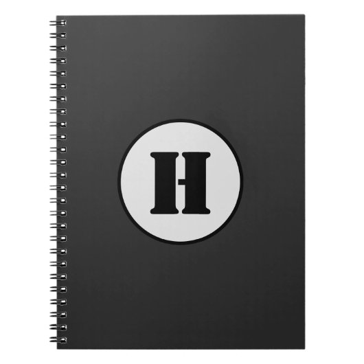 EINFACHE MINIMAL MODERNE MONOGRAM ELEGANT STIL CHI NOTIZBLOCK (Vorderseite)