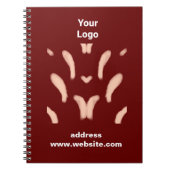 EINFACHE MINIMAL MODERNE MONOGRAM ELEGANT STIL CHI NOTIZBLOCK (Vorderseite)