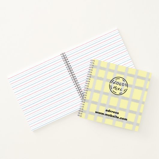 EINFACHE MINIMAL MODERNE MONOGRAM ELEGANT STIL CHI NOTIZBLOCK (Innenseite)