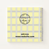 EINFACHE MINIMAL MODERNE MONOGRAM ELEGANT STIL CHI NOTIZBLOCK (Rückseite)