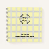 EINFACHE MINIMAL MODERNE MONOGRAM ELEGANT STIL CHI NOTIZBLOCK (Vorderseite)