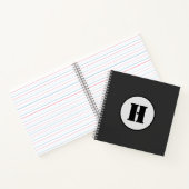EINFACHE MINIMAL MODERNE MONOGRAM ELEGANT STIL CHI NOTIZBLOCK (Innenseite)
