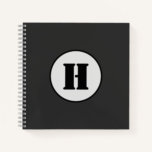 EINFACHE MINIMAL MODERNE MONOGRAM ELEGANT STIL CHI NOTIZBLOCK (Vorderseite)