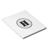 EINFACHE MINIMAL MODERNE MONOGRAM ELEGANT STIL CHI NOTIZBLOCK (angewinkelt)