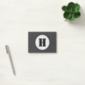 EINFACHE MINIMAL MODERNE MONOGRAM ELEGANT STIL CHI POST-IT KLEBEZETTEL (Büro)