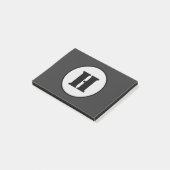 EINFACHE MINIMAL MODERNE MONOGRAM ELEGANT STIL CHI POST-IT KLEBEZETTEL (angewinkelt)