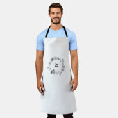 EINFACHE MINIMAL MODERNE MONOGRAM ELEGANT STIL CHI SCHÜRZE (Getragen)