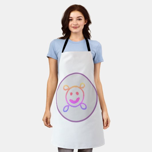 EINFACHE MINIMAL MODERNE MONOGRAM ELEGANT STIL CHI SCHÜRZE (Getragen)