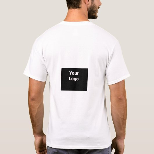 EINFACHE MINIMAL MODERNE MONOGRAM ELEGANT STIL CHI T-Shirt (Rückseite)
