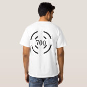 EINFACHE MINIMAL MODERNE MONOGRAM ELEGANT STIL CHI T-Shirt (Schwarz voll)
