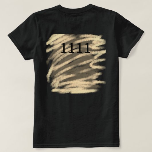 EINFACHE MINIMAL MODERNE MONOGRAM ELEGANT STIL CHI T-Shirt (Design Rückseite)