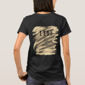 EINFACHE MINIMAL MODERNE MONOGRAM ELEGANT STIL CHI T-Shirt (Rückseite)