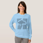 EINFACHE MINIMAL MODERNE MONOGRAM ELEGANT STIL CHI T-Shirt (Vorne ganz)