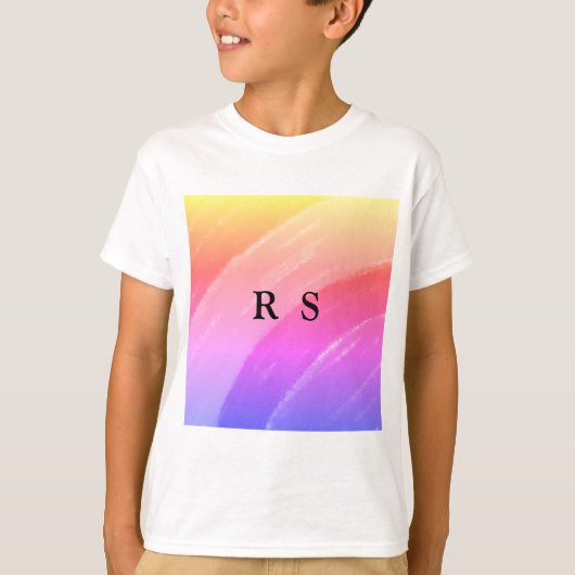 EINFACHE MINIMAL MODERNE MONOGRAM ELEGANT STIL CHI T-Shirt (Vorderseite)