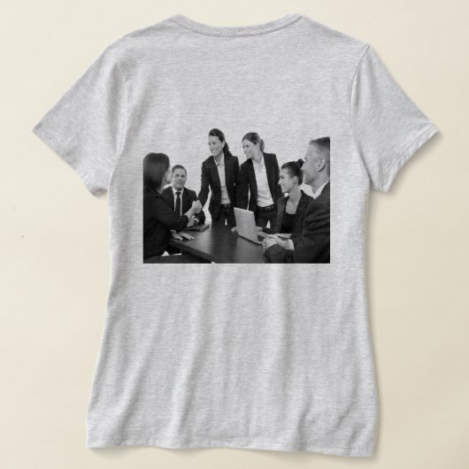 EINFACHE MINIMAL MODERNE MONOGRAM ELEGANT STIL CHI T-Shirt (AblageHinten)