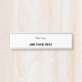 EINFACHE MINIMAL MODERNE MONOGRAM ELEGANT STIL CHI TÜRSCHILD (Vorderseite )