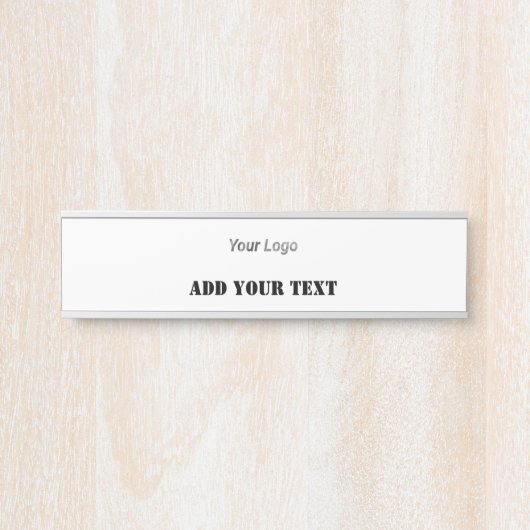 EINFACHE MINIMAL MODERNE MONOGRAM ELEGANT STIL CHI TÜRSCHILD (Vorderseite )