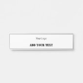 EINFACHE MINIMAL MODERNE MONOGRAM ELEGANT STIL CHI TÜRSCHILD (Vorderseite )