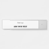 EINFACHE MINIMAL MODERNE MONOGRAM ELEGANT STIL CHI TÜRSCHILD (Vorderseite )