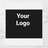 EINFACHE MINIMAL MODERNE MONOGRAM ELEGANT STIL CHI WEINETIKETT (Einzelnes Label)