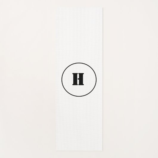 EINFACHE MINIMAL MODERNE MONOGRAM ELEGANT STIL CHI YOGAMATTE (Vorderseite)